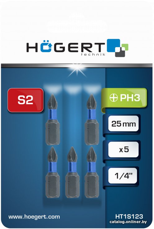 Набор бит Hoegert Technik HT1S123