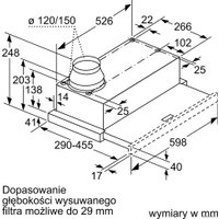 Кухонная вытяжка Bosch DFL063W56