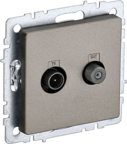 Розетка телевизионная IEK Brite BR-AF20-O-K37