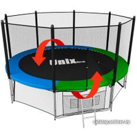 Батут Unix Line Classic 14ft Outside (синий/зеленый)