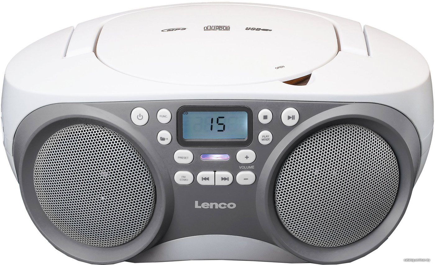 Магнитола Lenco SCD-301GY (серый)