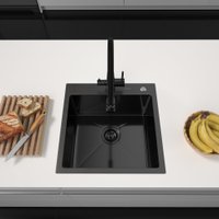 Кухонная мойка ARFEKA Eco AR 500*500 Black PVD Nano