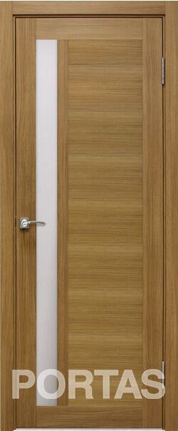 

Межкомнатная дверь Portas S28 70x200 (орех карамель, стекло мателюкс матовое)