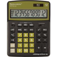 Бухгалтерский калькулятор BRAUBERG Extra 12-BKOL 250471 (черный/оливковый)