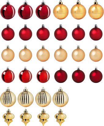 Елочная игрушка Swed House Vintertid 34.56.9336 (золотистый/красный)