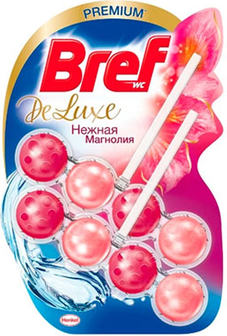 

Средство для унитаза Bref Deluxe Нежная Магнолия 2х50 г