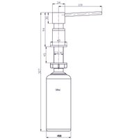 Дозатор для моющего средства Blantek ZK-01-BK (черный матовый)
