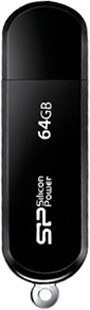 

USB Flash Silicon-Power LuxMini 322 Black 64GB (SP064GBUF2322V1K)