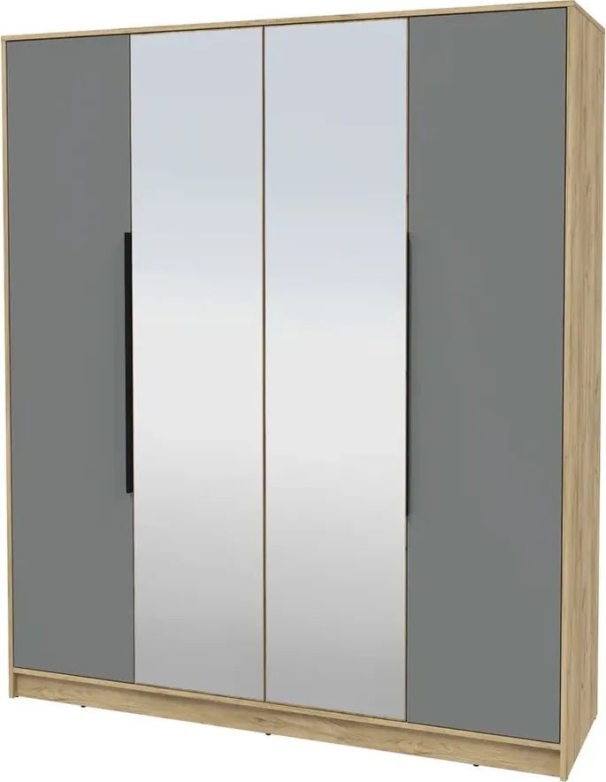 

Шкаф распашной Интерлиния Концепт КТ-Ш4з Глосс (дуб золотой/серый)