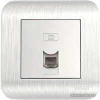 Розетка телефонная Luxar Deco RJ-11 10.048.03 (серебристый)