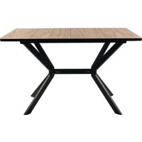 Кухонный стол ВВР Миллер (дуб кера/черный №7, пластик 120-160/80)