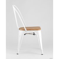 Стул Stool Group Tolix wood (белый глянцевый)