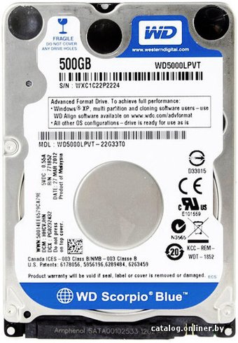 WD Blue 500GB (WD5000LPVX)