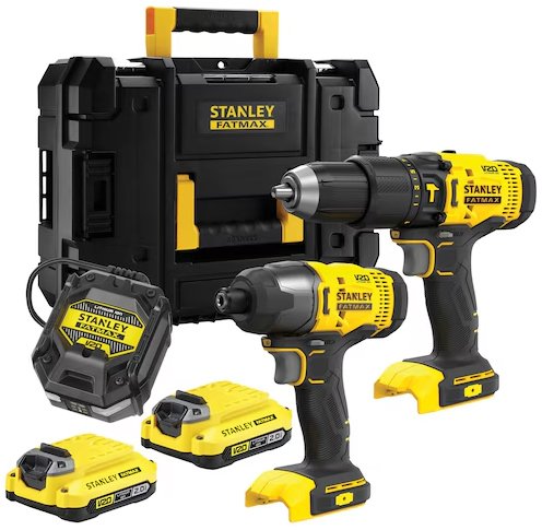 

Stanley SFMCK465D2T (шуруповерт, винтоверт, 2 АКБ, кейс)