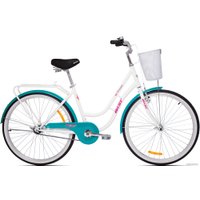 Велосипед AIST Avenue 1.0 26 2023 (белый/бирюзовый)