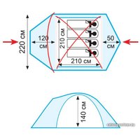 Треккинговая палатка TRAMP Lair 4 v2