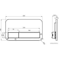 Панель смыва Villeroy & Boch ViConnect 922490AN (черный мат)