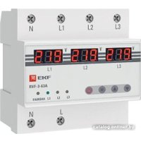 Реле контроля фаз EKF PROxima RVF-3-63a в Орше