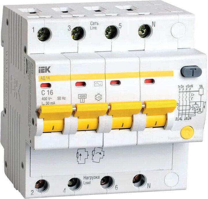 

Дифференциальный автомат IEK MAD10-4-016-C-030