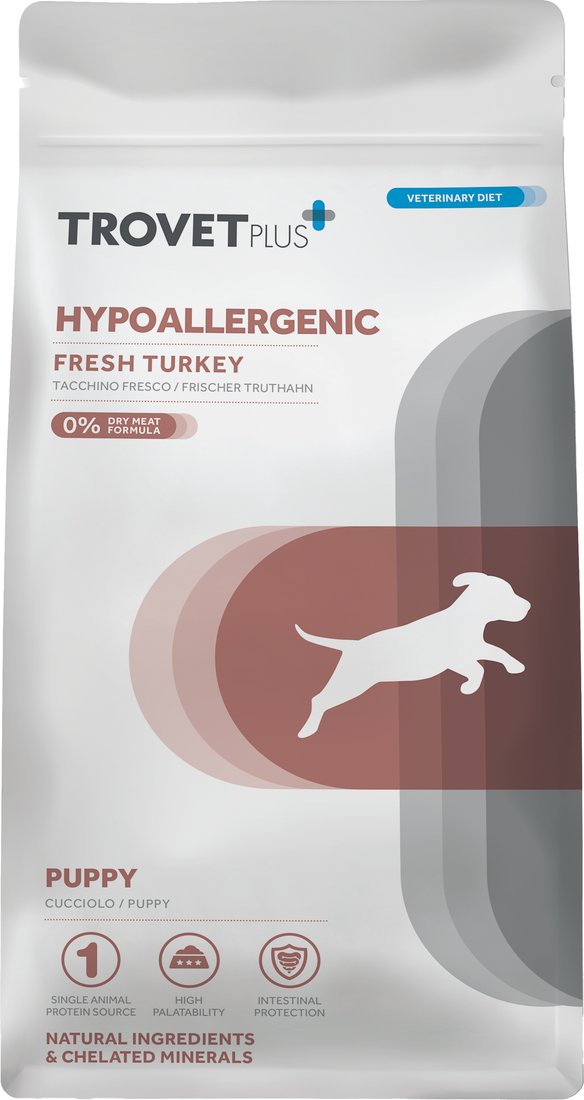 

Сухой корм для собак Trovet Plus Puppy Hypoallergenic Fresh Turkey (3кг)