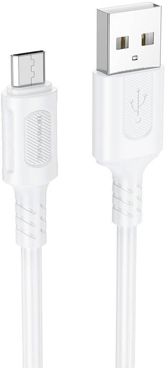 

Кабель Borofone BX111 USB Type-A - microUSB (1 м, белый)