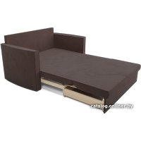 Диван Мебель-АРС Санта №2 (велюр молочный шоколад НВ-178 13)