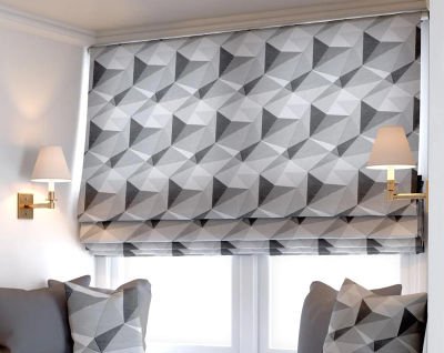 

Римская штора Jalux Ромбы 0341/10 100x170 (серый)