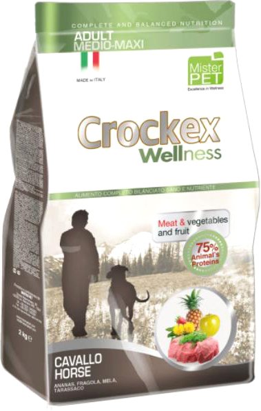 

Сухой корм для собак Crockex Wellness Medio-Maxi Adult Horse & Rice 12 кг