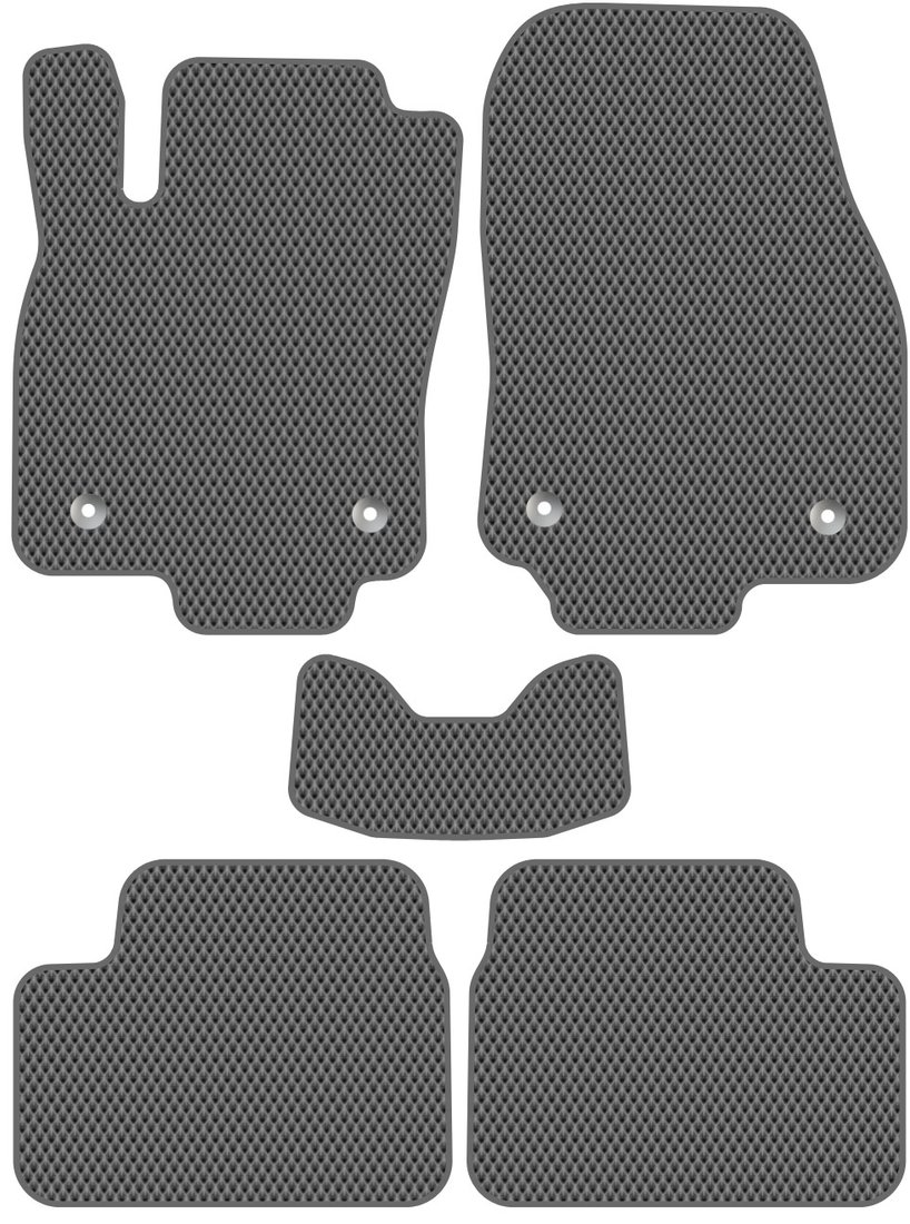 

Комплект ковриков для авто Alicosta Opel Astra III (хэтчбек 5 дв / L48) 2004 - 2011 (серый, ромб)