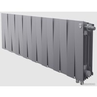 Биметаллический радиатор Royal Thermo PianoForte 300 Silver Satin (16 секций) нижнее подключение