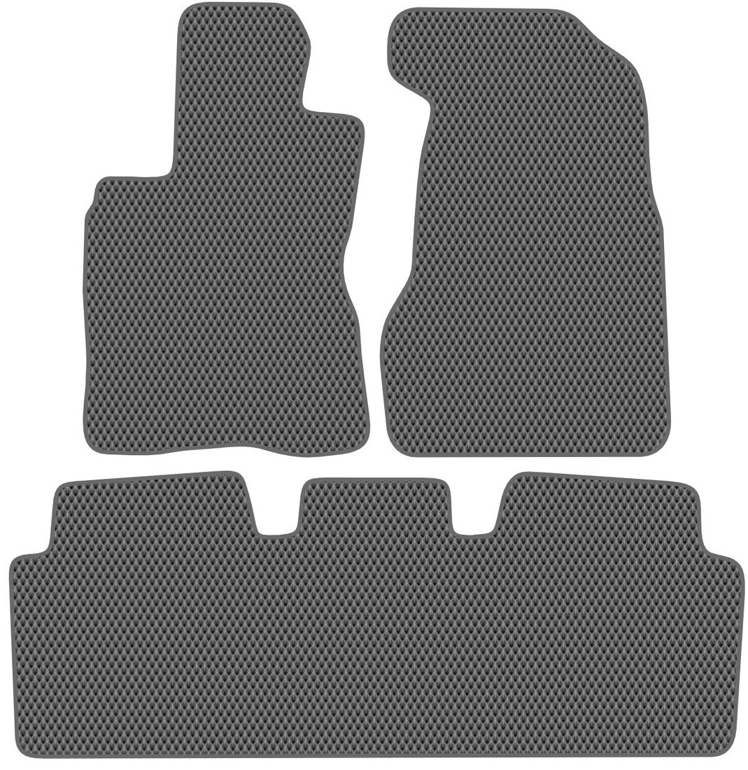 Комплект ковриков для авто Alicosta Honda CR-V II (suv / RD8) 2004 - 2006 (серый, ромб)