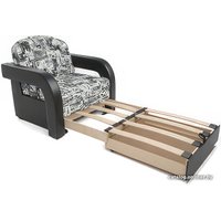 Кресло-кровать Мебель-АРС Кармен-2 (жаккард/экокожа, газета)