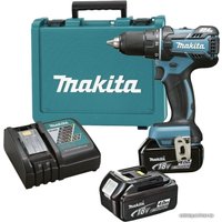 Дрель-шуруповерт Makita DDF480RME (с 2-мя АКБ, кейс)