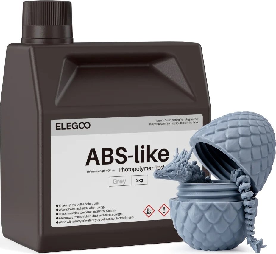 

Фотополимер Elegoo ABSlike 2кг (серый)