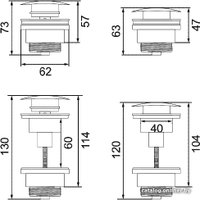 Сифон Calani Klik Klak CAL-A0007 (черный матовый)