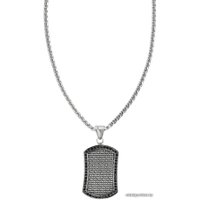 Кулон Zippo Black Crystal Pendant Necklace 2007178 (серебристый/черный) в Бресте