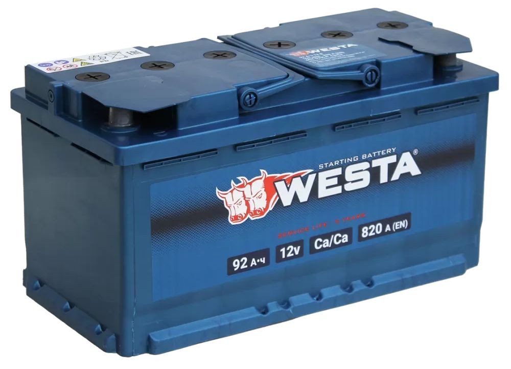 

Автомобильный аккумулятор Westa 6CT-92 VLR Euro (92 А·ч)