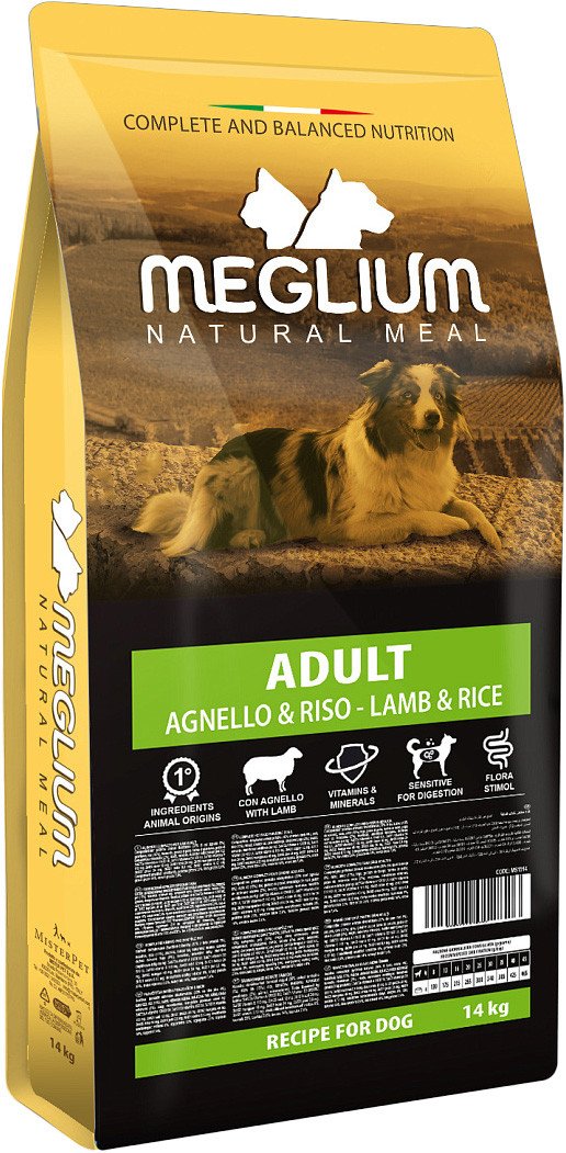 Сухой корм для собак Meglium Dog Adult Lamb MS1914 14 кг