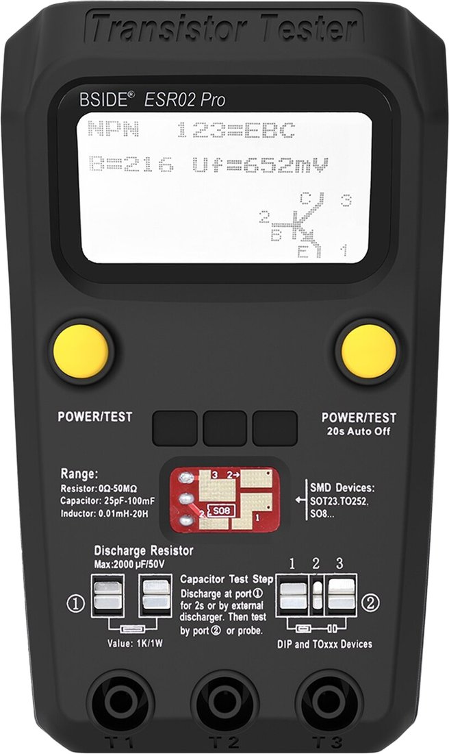 

Тестер Bside ESR02 Pro (черный)