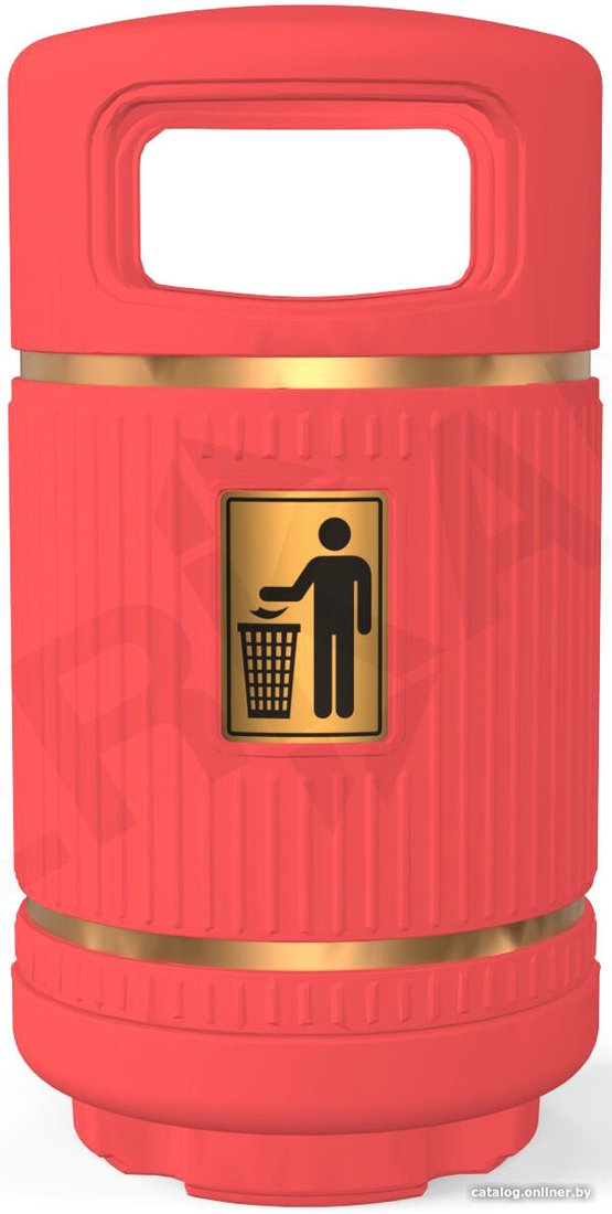 Уличная урна Berkano 040_041_19 (chili red)