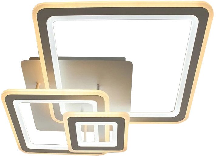 

Припотолочная люстра Estares Triplex Square 124W 3S-APP-596x596x146-WHITE/WHITE-220-IP20
