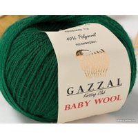 Пряжа для вязания Gazzal Baby Wool 814 50 г 175 м (зелень)