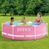 Каркасный бассейн Intex Pink Metal Frame 28290 (244х76 см)