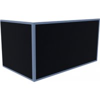 Угловой диван Sundays Home Домино (рогожка/кожзам, синий)