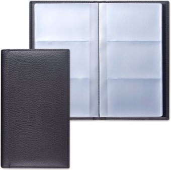 Визитница BRAUBERG Favorite 231655 (черный)