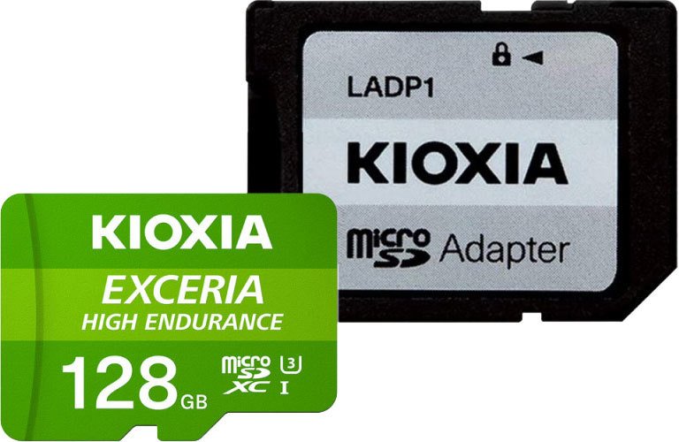 

Карта памяти Kioxia Exceria High Endurance microSDXC LMHE1G128GG2 128GB (с адаптером)