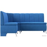 Угловой диван Лига диванов Кантри левый 106846L (велюр голубой)