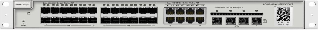 Управляемый коммутатор уровня 2+ Ruijie Networks RG-NBS3200-24SFP/8GT4XS