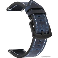 Ремешок Rumi кожаный Leather GT3 22 мм (океанский синий)