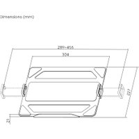 Кронштейн ErgoSmart NBH-9E (серебристый)